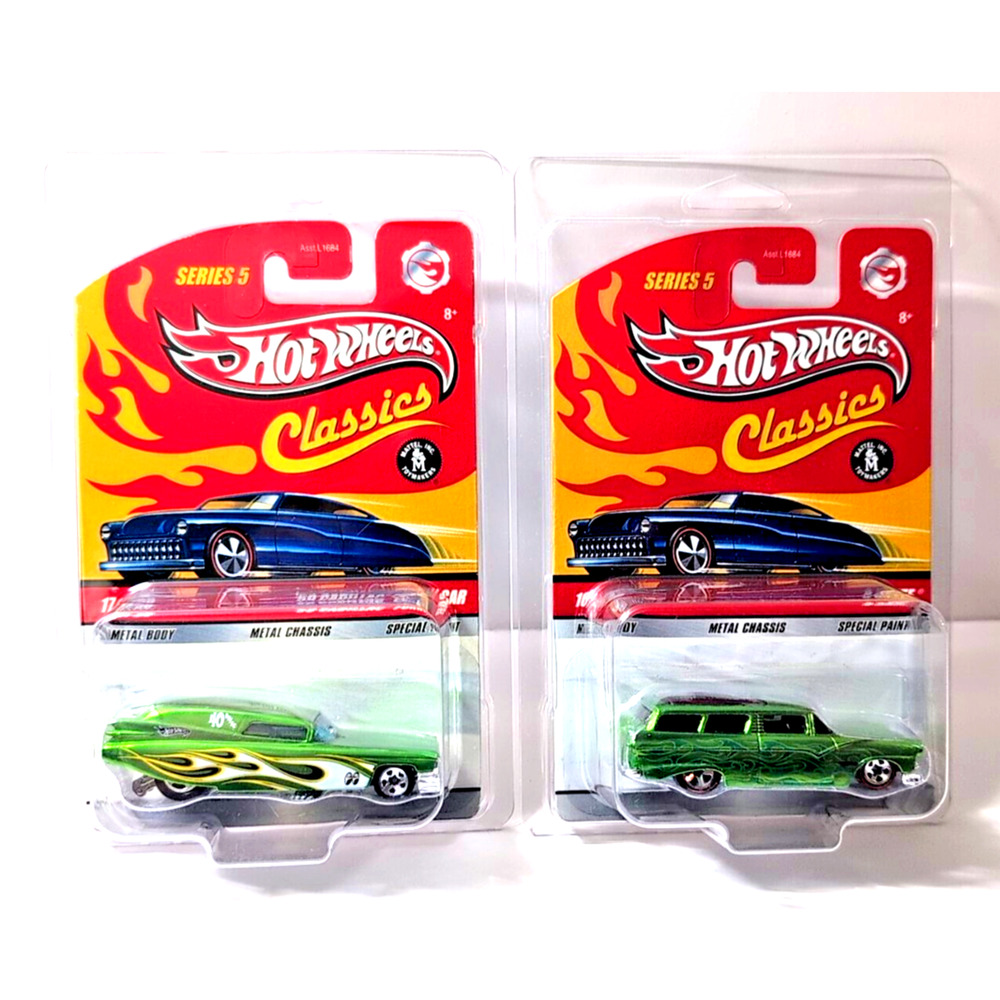 Hot Wheels Classics Eight 8 Crate & 59 Cadillac Funny Car Green Sp Paint Lot 2